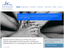 Tablet Screenshot of fundacionsancarlos.org.ar